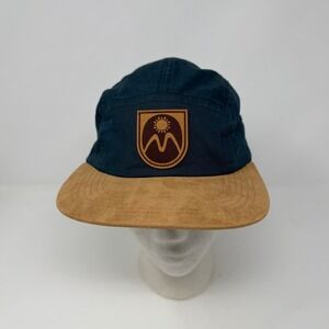 Mt Hood Meadows Ski Resort Locale Camper Hat-Microsuede Brim, Teal, Adjustable